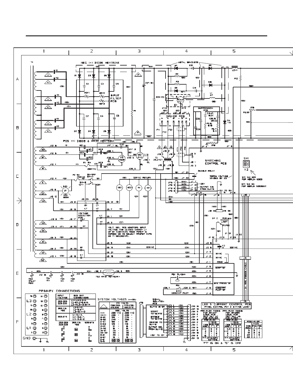 Appendix 14: system schematic - rev 'c' or later, Appendix 14: system schematic - rev 'ak' or later | Tweco Merlin 6000 Master PS User Manual | Page 76 / 78