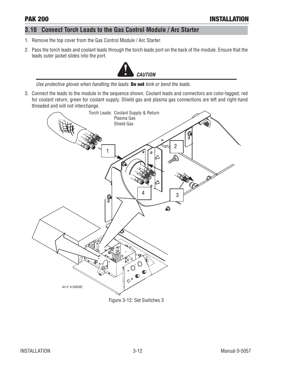 Pak 200 installation | Tweco Pak 200 User Manual | Page 38 / 112