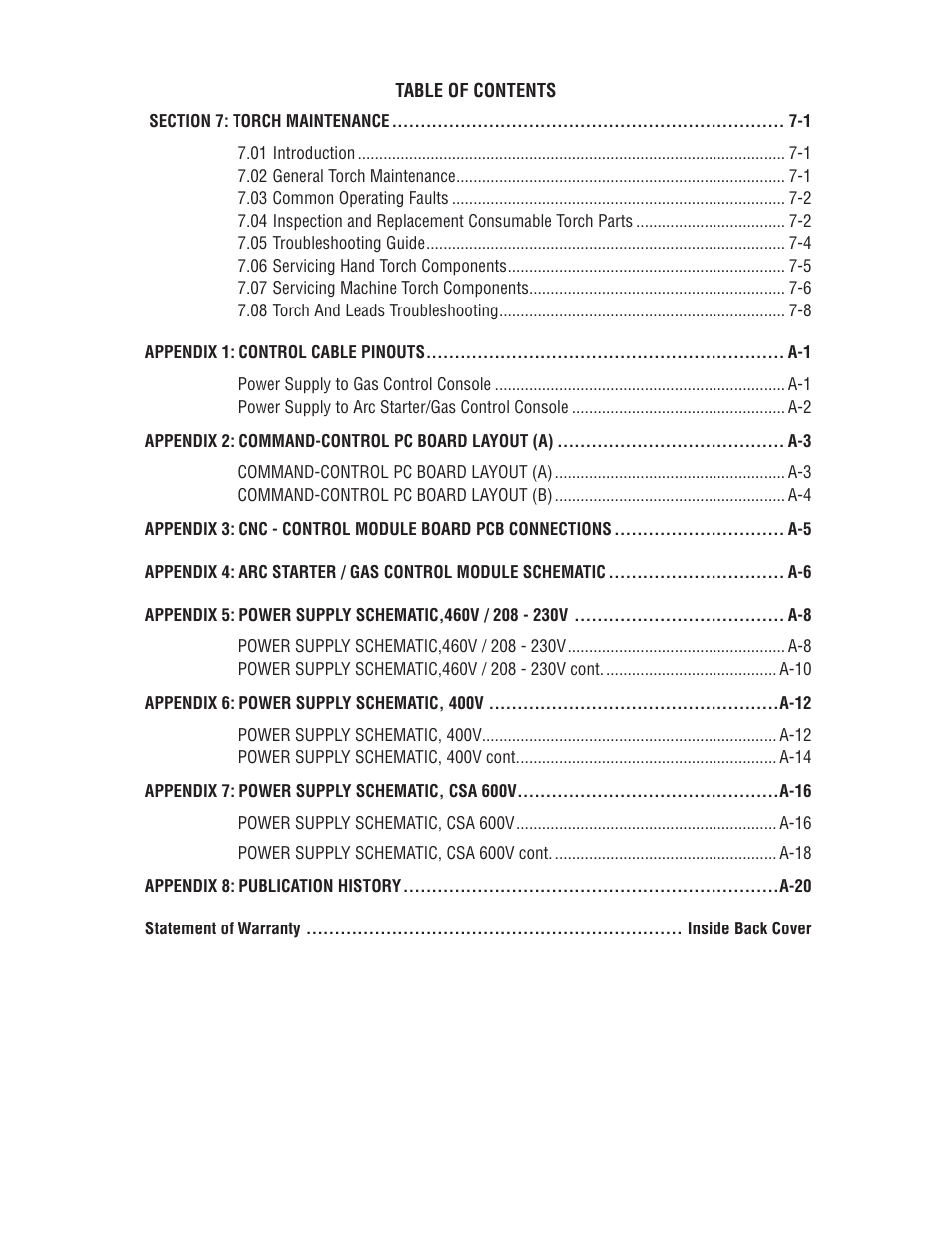 Tweco Pak 200 User Manual | Page 6 / 112
