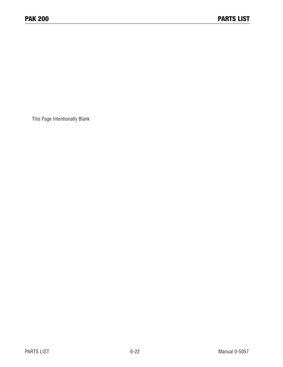 Pak 200 parts list | Tweco Pak 200 User Manual | Page 80 / 112