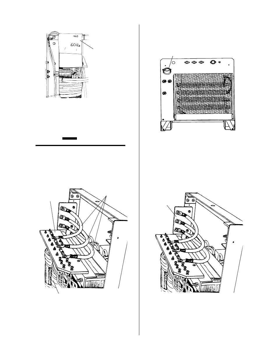 Figure 3-5 internal packing material, Figure 3-7 rear panel connections, Figure 3-8 input terminal board | Paper band, Input ac cable strain relief, Input ac terminal board | Tweco PAK 44G User Manual | Page 20 / 46