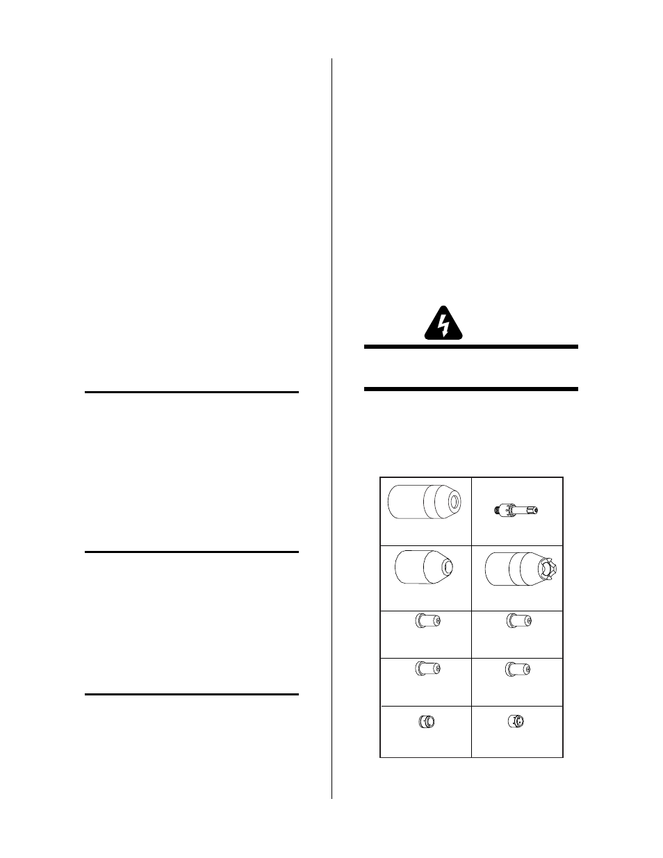 05 preparations for operating, A. torch parts selection | Tweco PakMaster 100XL Plus User Manual | Page 26 / 42