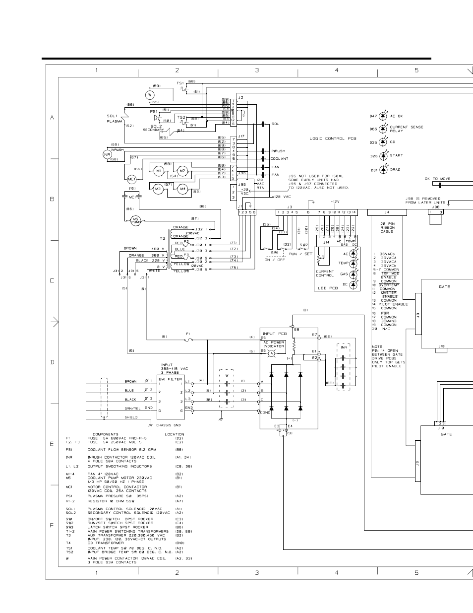 Appendix 6: schematic diagram | Tweco CE PAK Master 150XL With Latch Circuit User Manual | Page 50 / 52