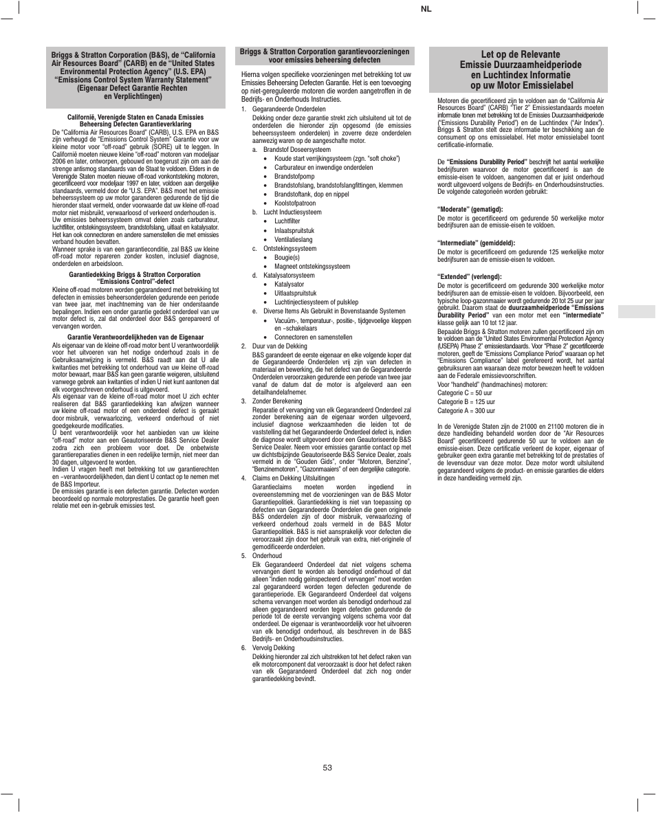 Briggs & Stratton Fource 21100 User Manual | Page 55 / 76