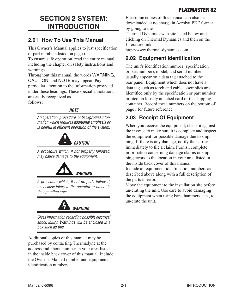Plazmaster 82 | Tweco 82 PlazMaster User Manual | Page 15 / 80