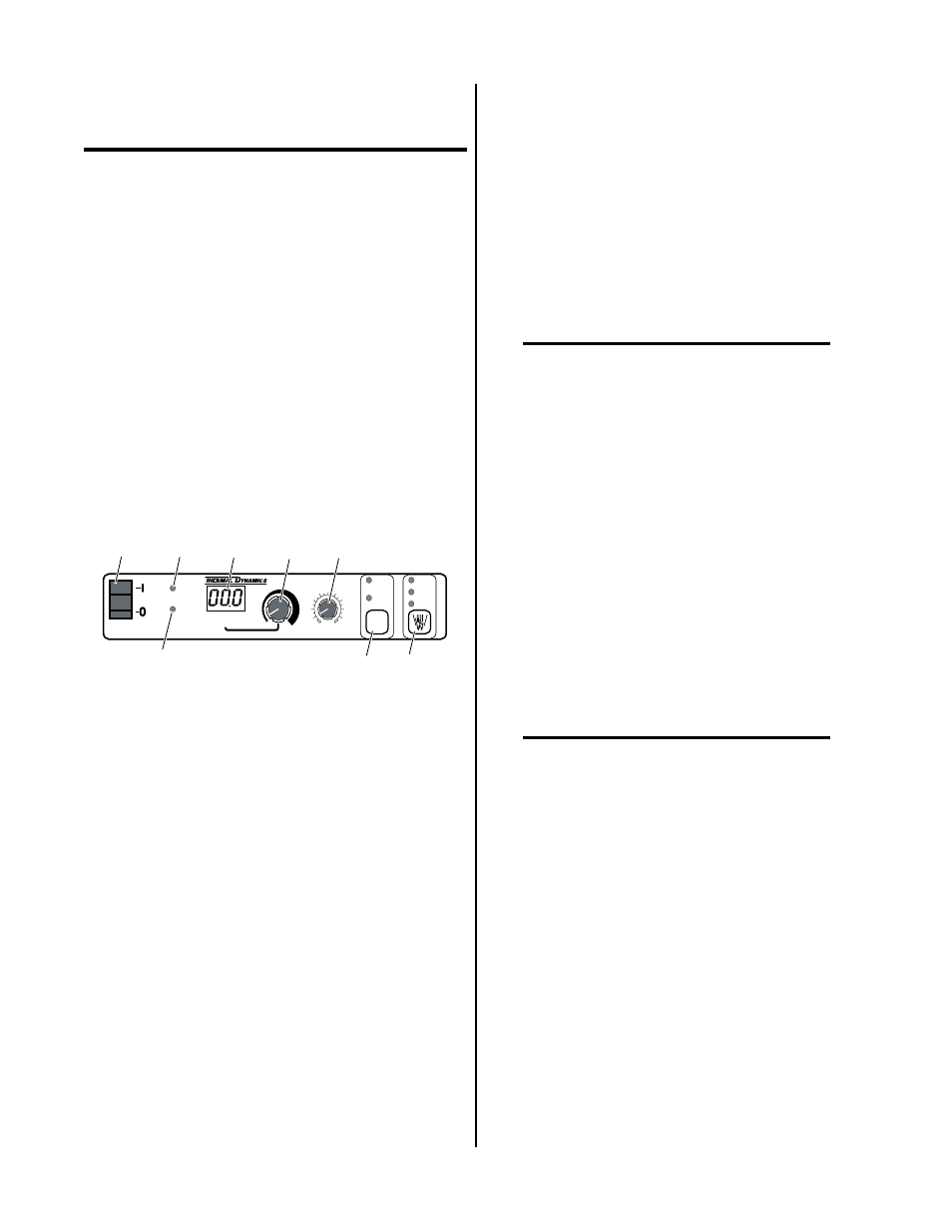 Section 4: operation, 01 introduction, 02 functional overview | 03 operating controls, Figure 4-1 front panel operating controls | Tweco RC6010 User Manual | Page 25 / 38