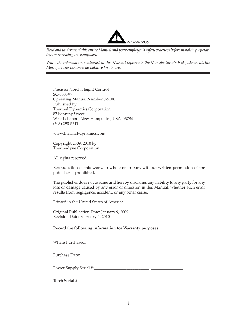 Tweco SC-3000 User Manual | Page 3 / 86