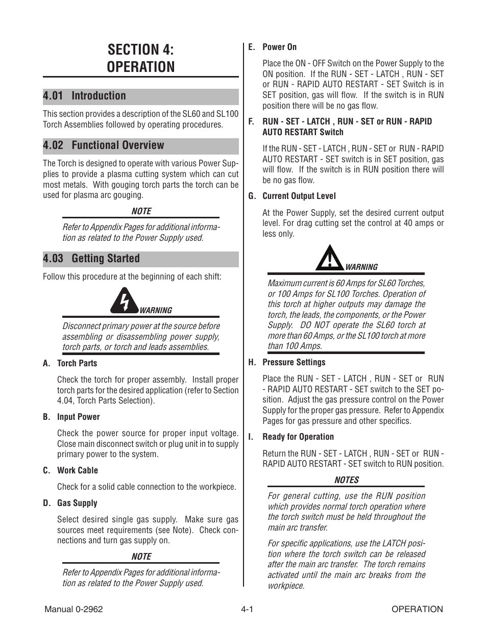 Tweco SL100 User Manual | Page 25 / 86