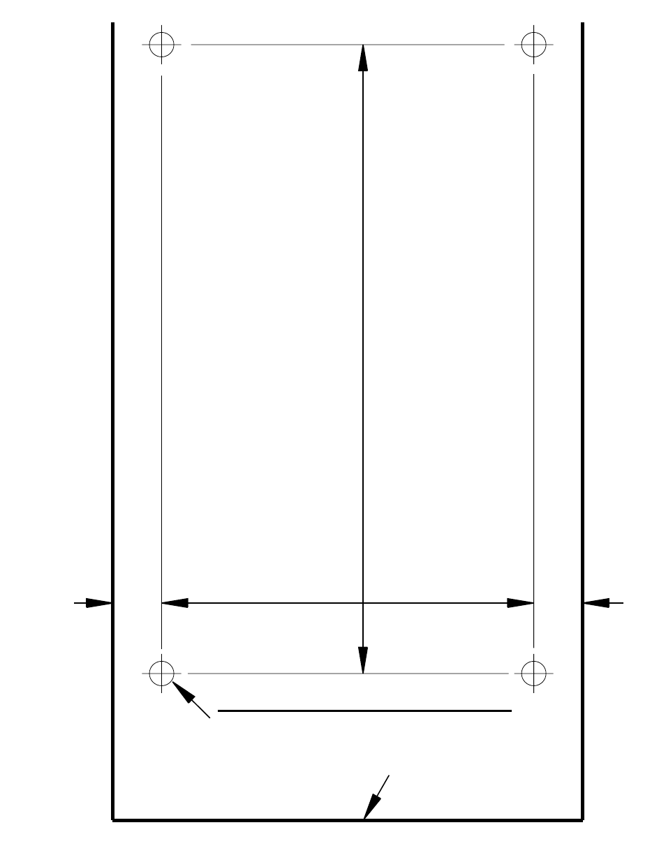 Mounting hole template | Tweco SC11 User Manual | Page 49 / 50