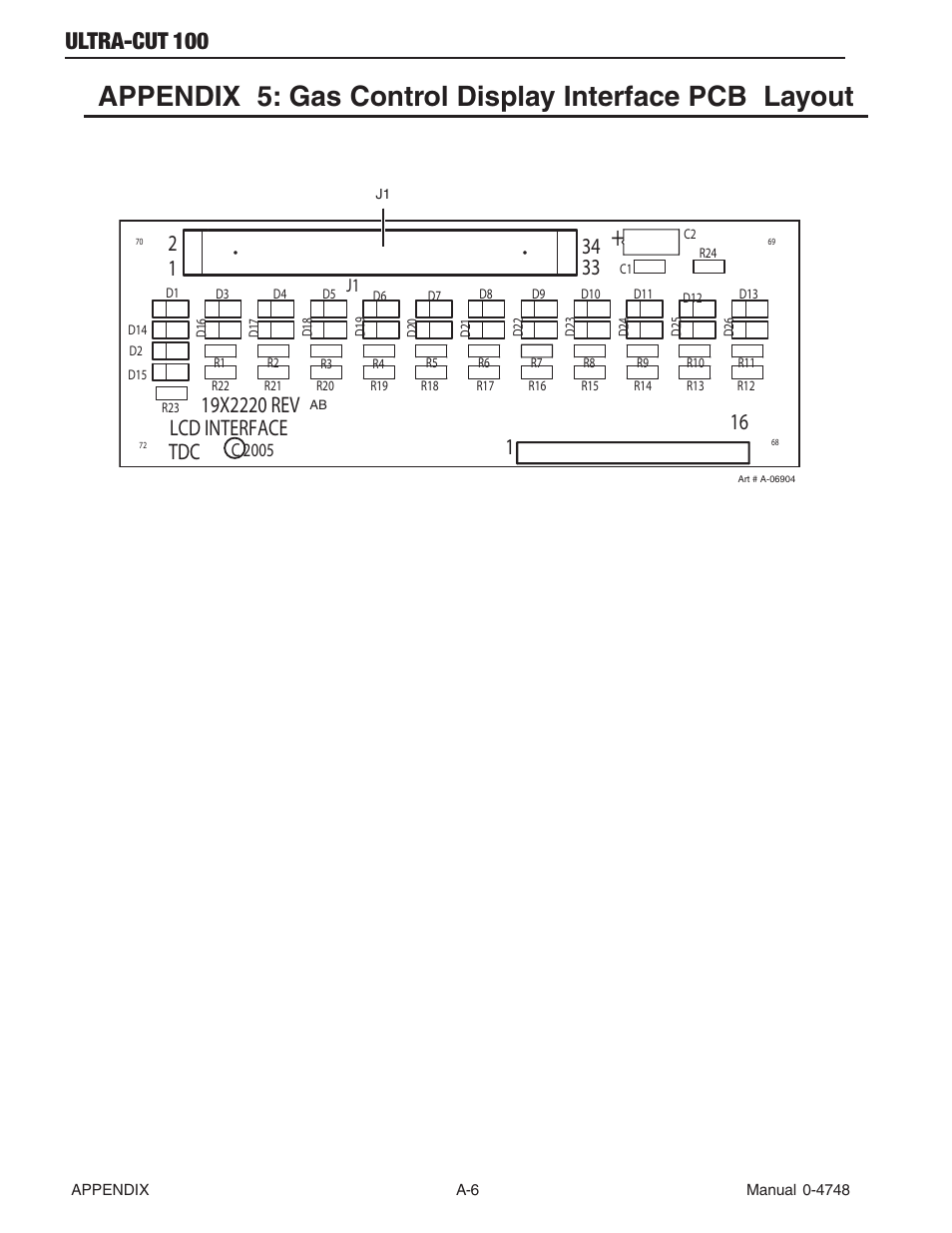 Ultra-cut 100, Lcd interface | Tweco 100 Ultra-Cut User Manual | Page 126 / 164