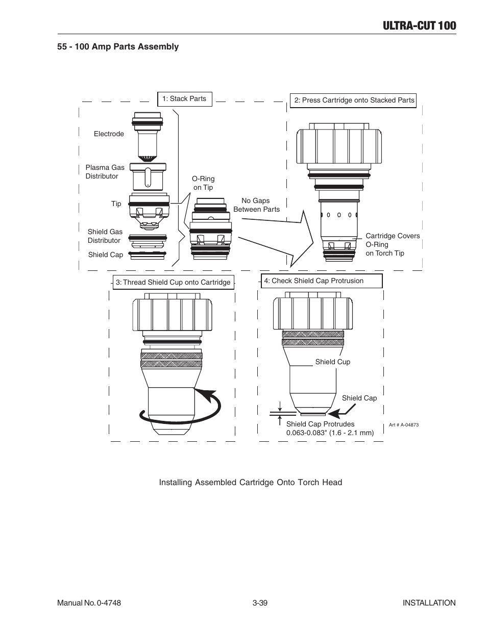 Ultra-cut 100 | Tweco 100 Ultra-Cut User Manual | Page 63 / 164