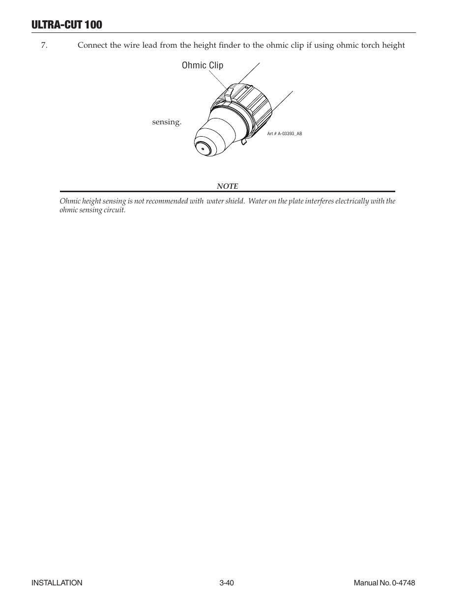 Ultra-cut 100 | Tweco 100 Ultra-Cut User Manual | Page 64 / 164