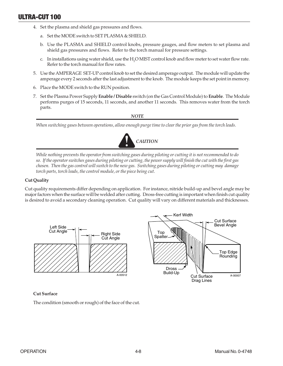 Ultra-cut 100 | Tweco 100 Ultra-Cut User Manual | Page 74 / 164