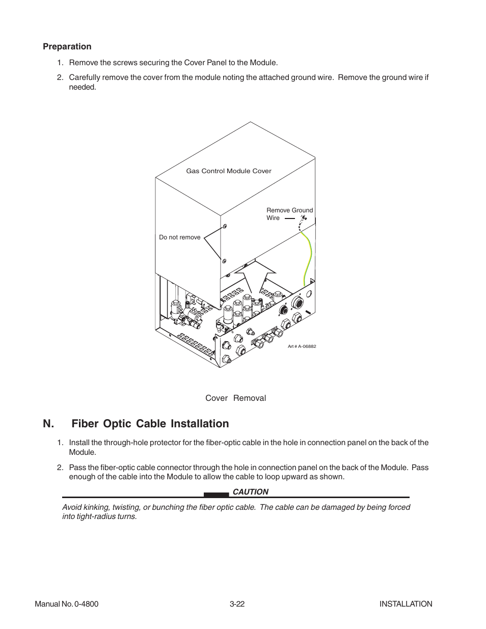 N. fiber optic cable installation | Tweco 150 Ultra-Cut User Manual | Page 44 / 148