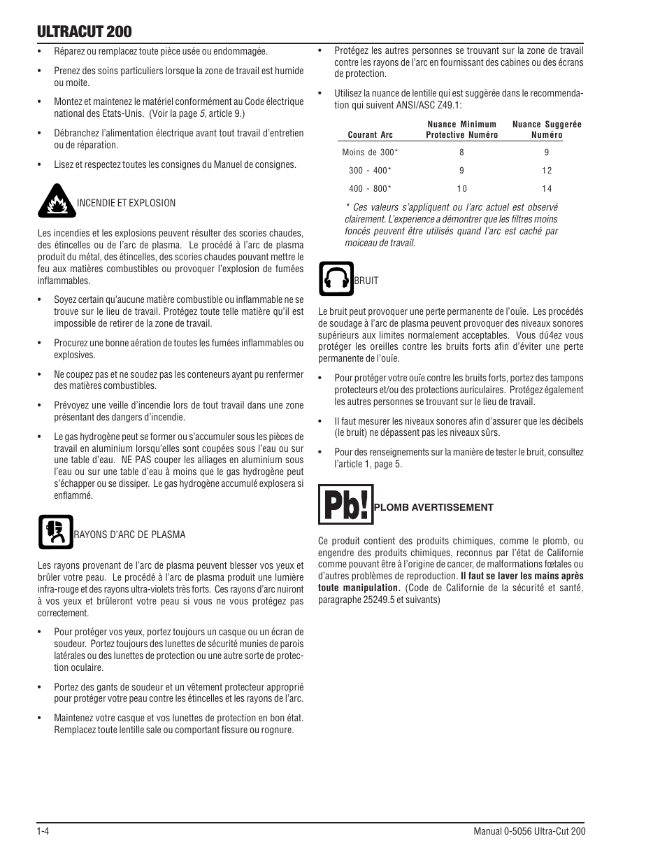 Ultracut 200 | Tweco 200 Ultra-Cut User Manual | Page 12 / 152