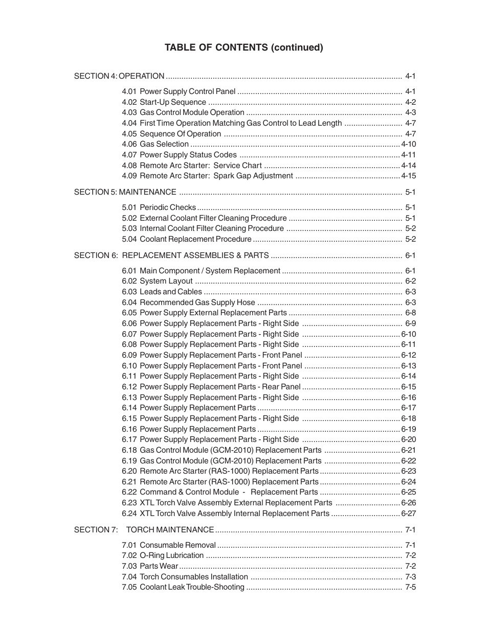 Tweco 200 Ultra-Cut User Manual | Page 6 / 152