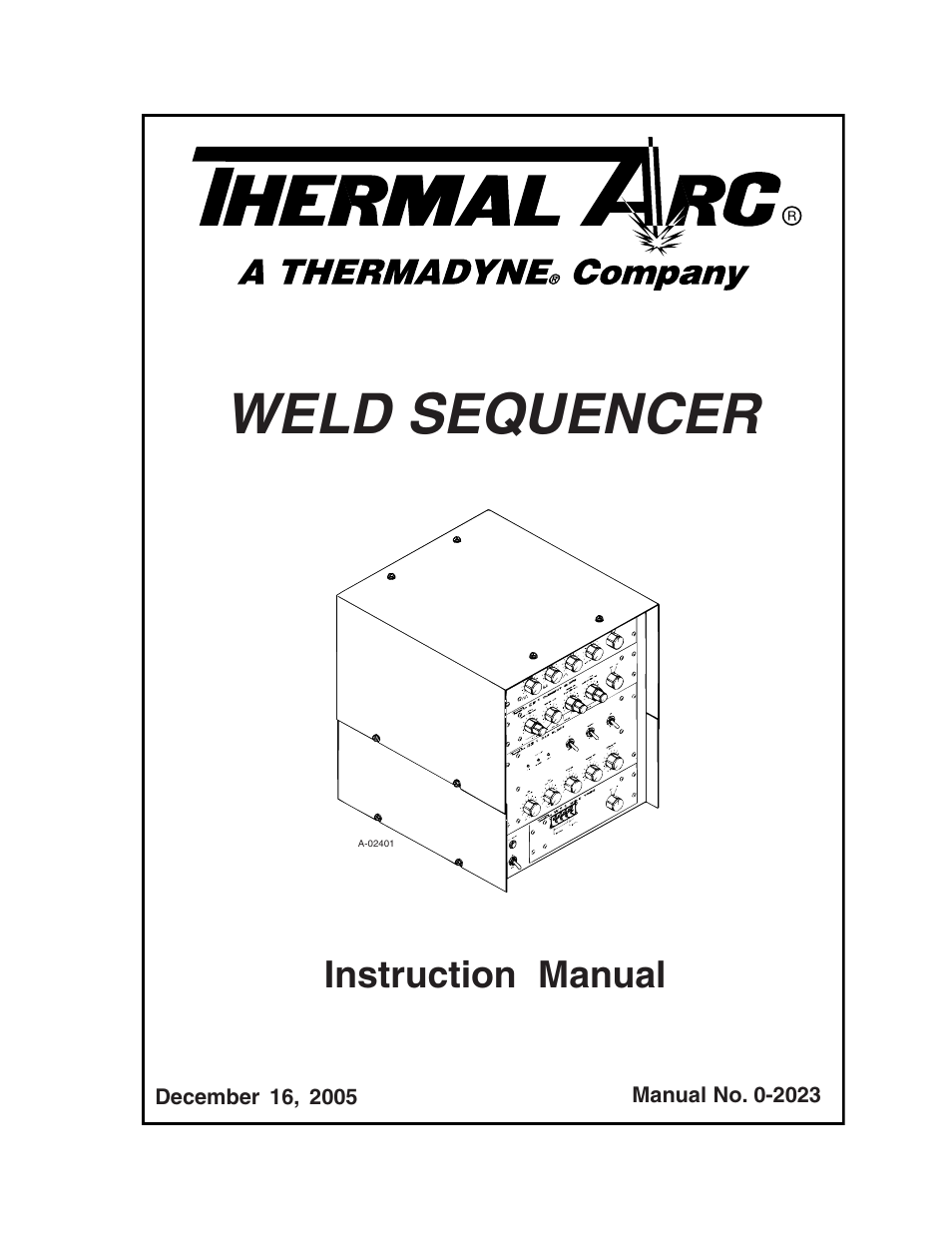 Tweco Weld Sequencer User Manual | 66 pages