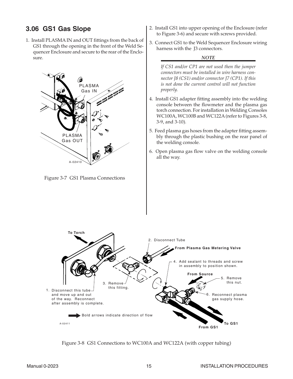 06 gs1 gas slope | Tweco Weld Sequencer User Manual | Page 21 / 66