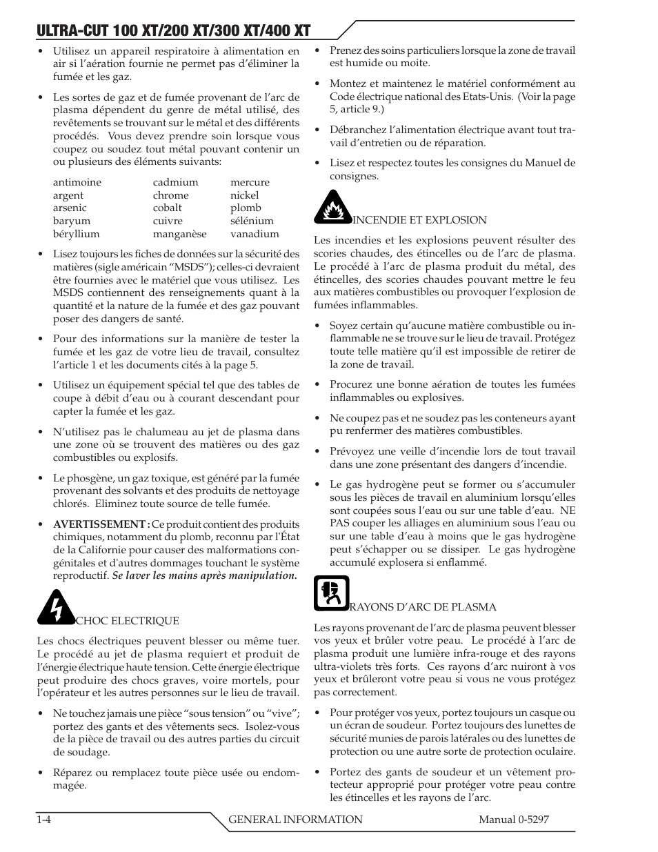 Tweco 400 Ultra-Cut XT Plasma Cutting System User Manual | Page 12 / 232