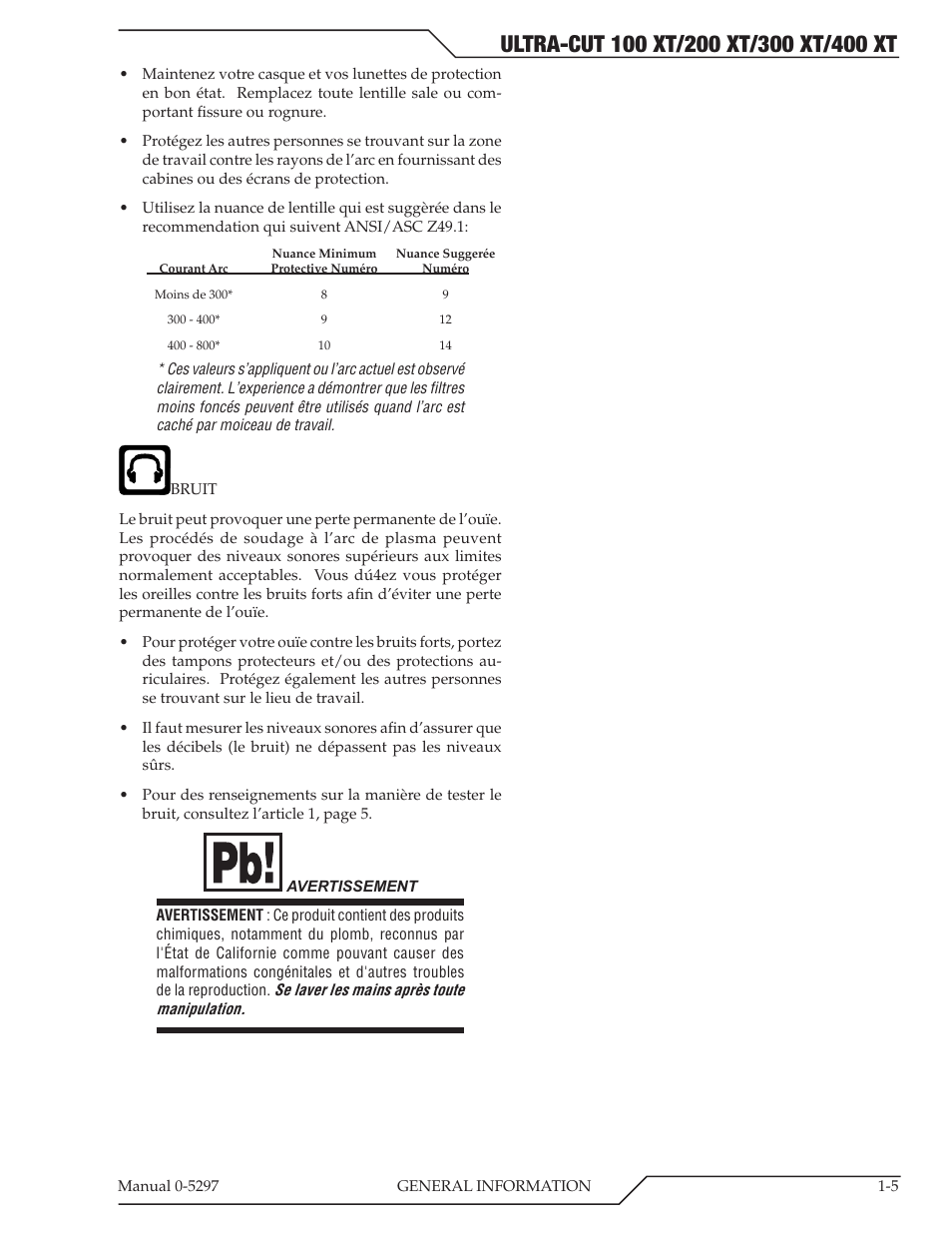 Tweco 400 Ultra-Cut XT Plasma Cutting System User Manual | Page 13 / 232
