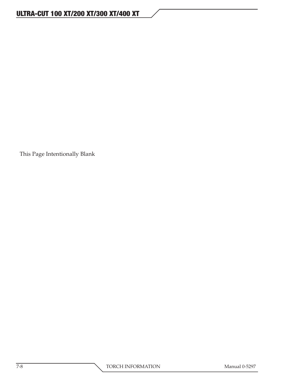 Tweco 400 Ultra-Cut XT Plasma Cutting System User Manual | Page 134 / 232