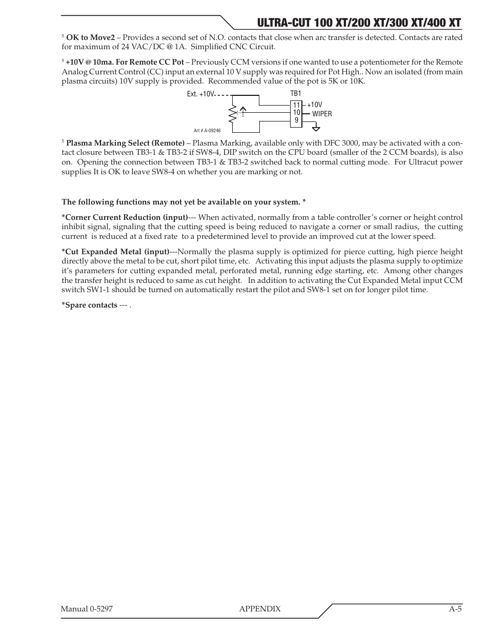 Tweco 400 Ultra-Cut XT Plasma Cutting System User Manual | Page 139 / 232