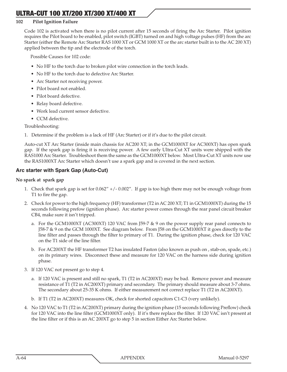 Tweco 400 Ultra-Cut XT Plasma Cutting System User Manual | Page 198 / 232