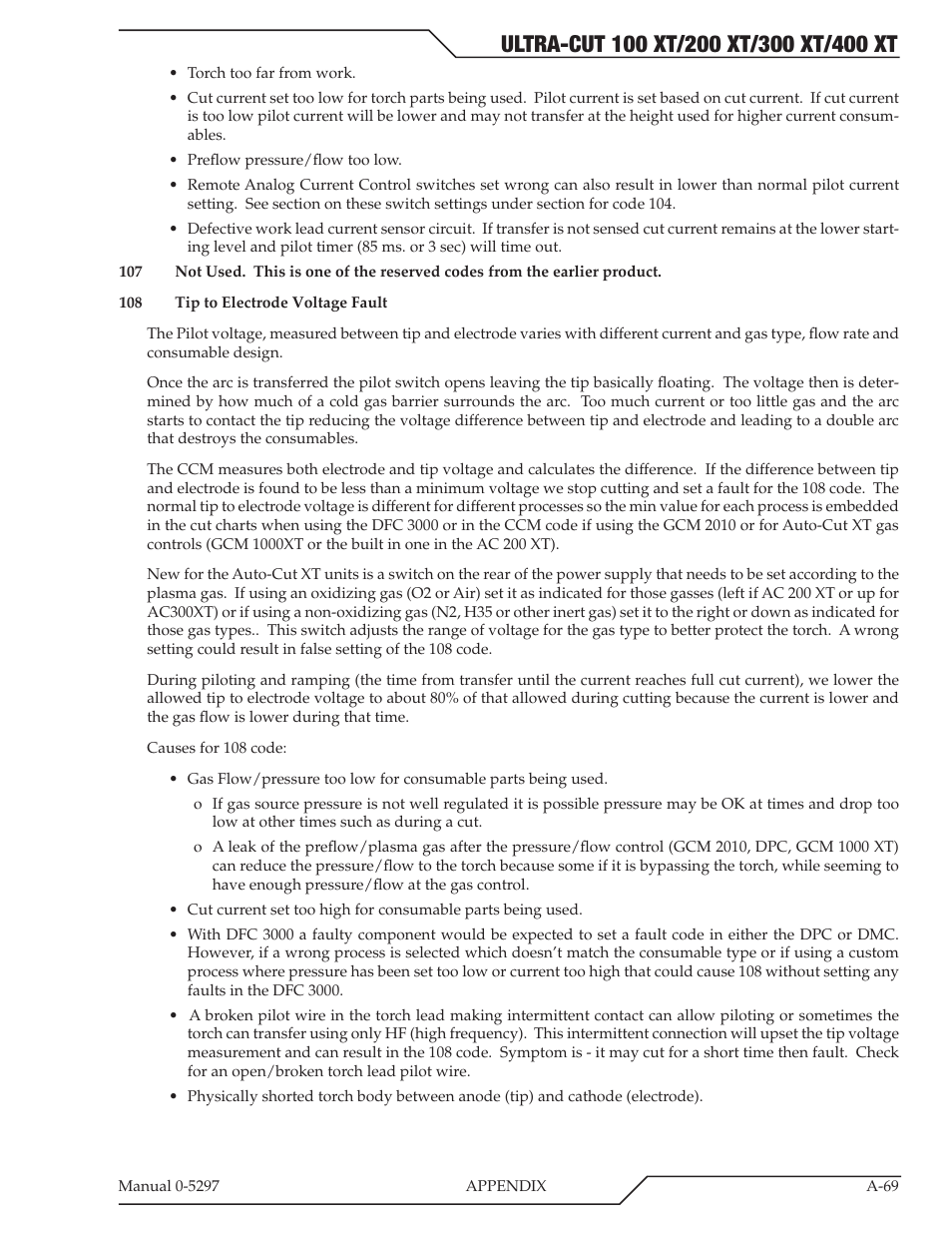 Tweco 400 Ultra-Cut XT Plasma Cutting System User Manual | Page 203 / 232