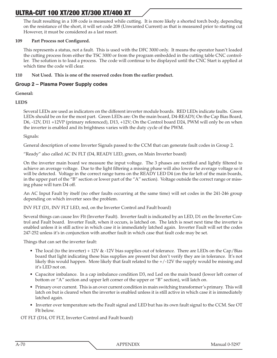 Tweco 400 Ultra-Cut XT Plasma Cutting System User Manual | Page 204 / 232