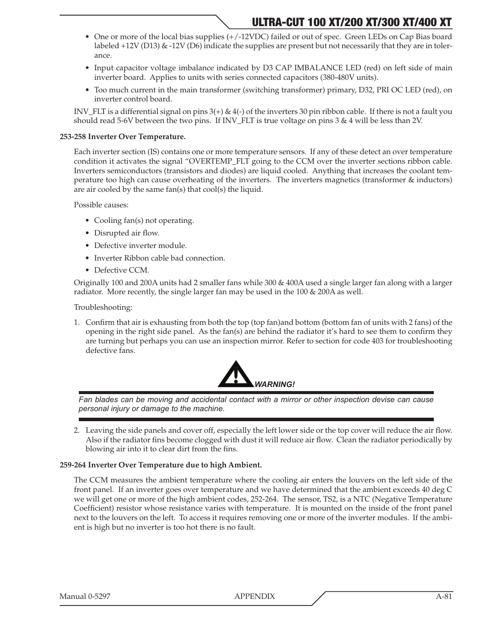 Tweco 400 Ultra-Cut XT Plasma Cutting System User Manual | Page 215 / 232