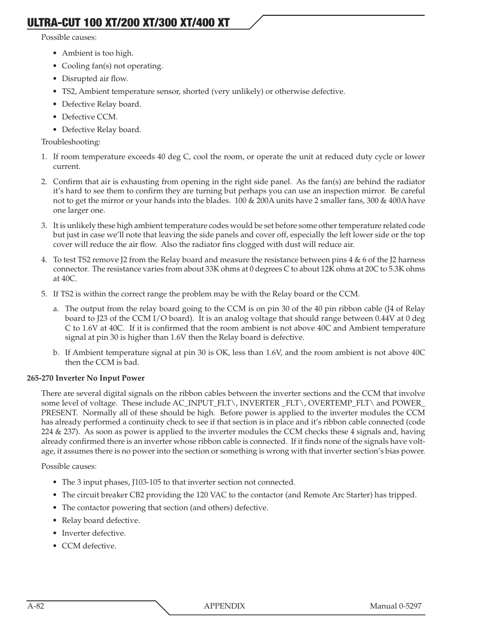 Tweco 400 Ultra-Cut XT Plasma Cutting System User Manual | Page 216 / 232