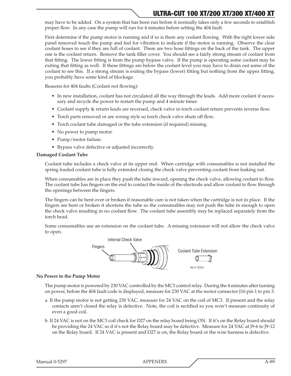 Tweco 400 Ultra-Cut XT Plasma Cutting System User Manual | Page 223 / 232