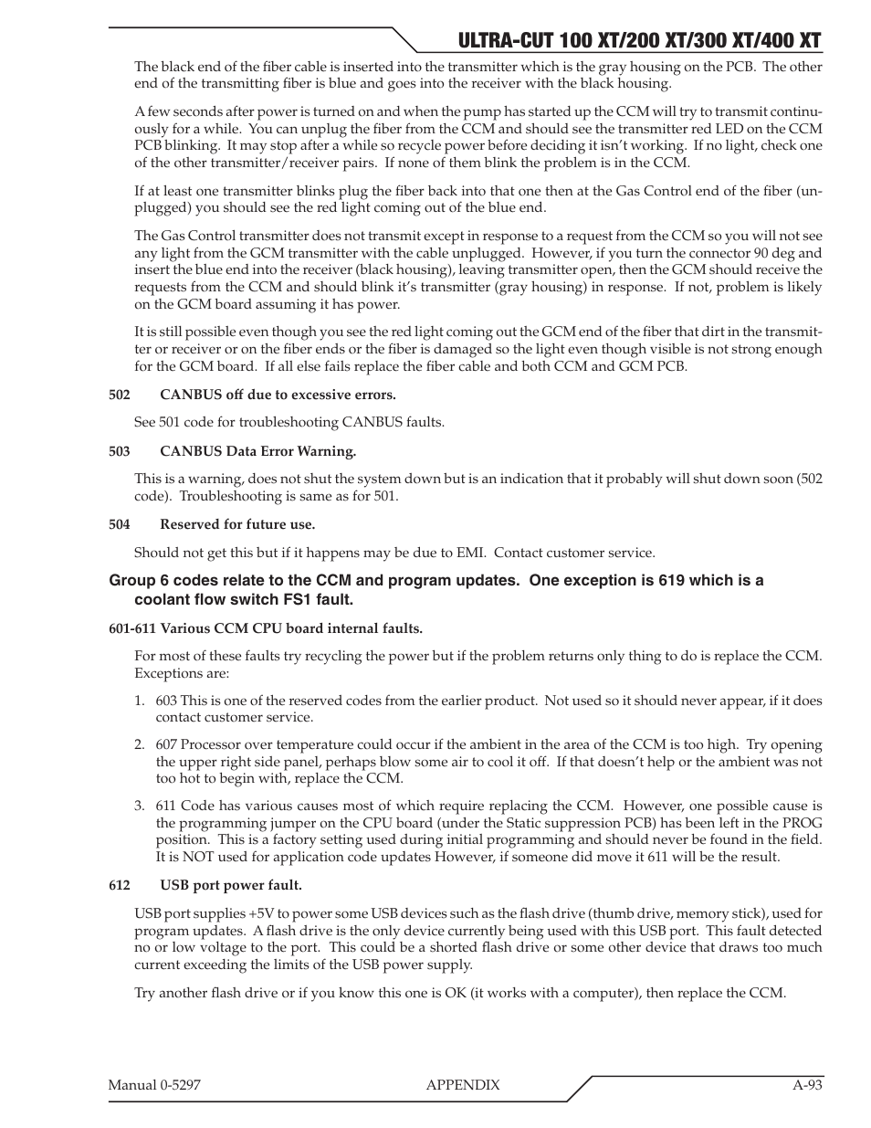 Tweco 400 Ultra-Cut XT Plasma Cutting System User Manual | Page 227 / 232