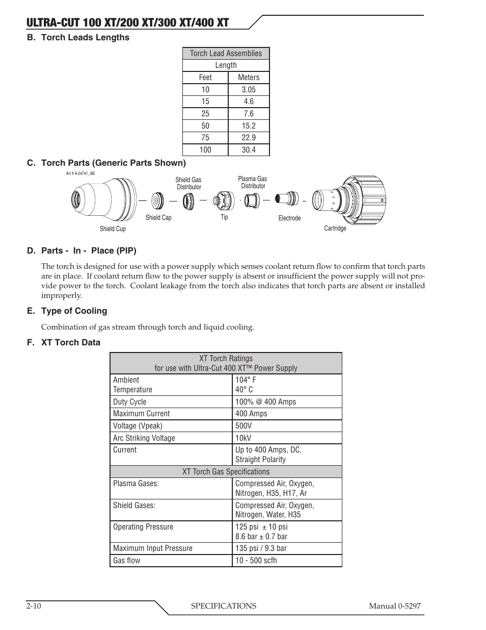 Tweco 400 Ultra-Cut XT Plasma Cutting System User Manual | Page 28 / 232