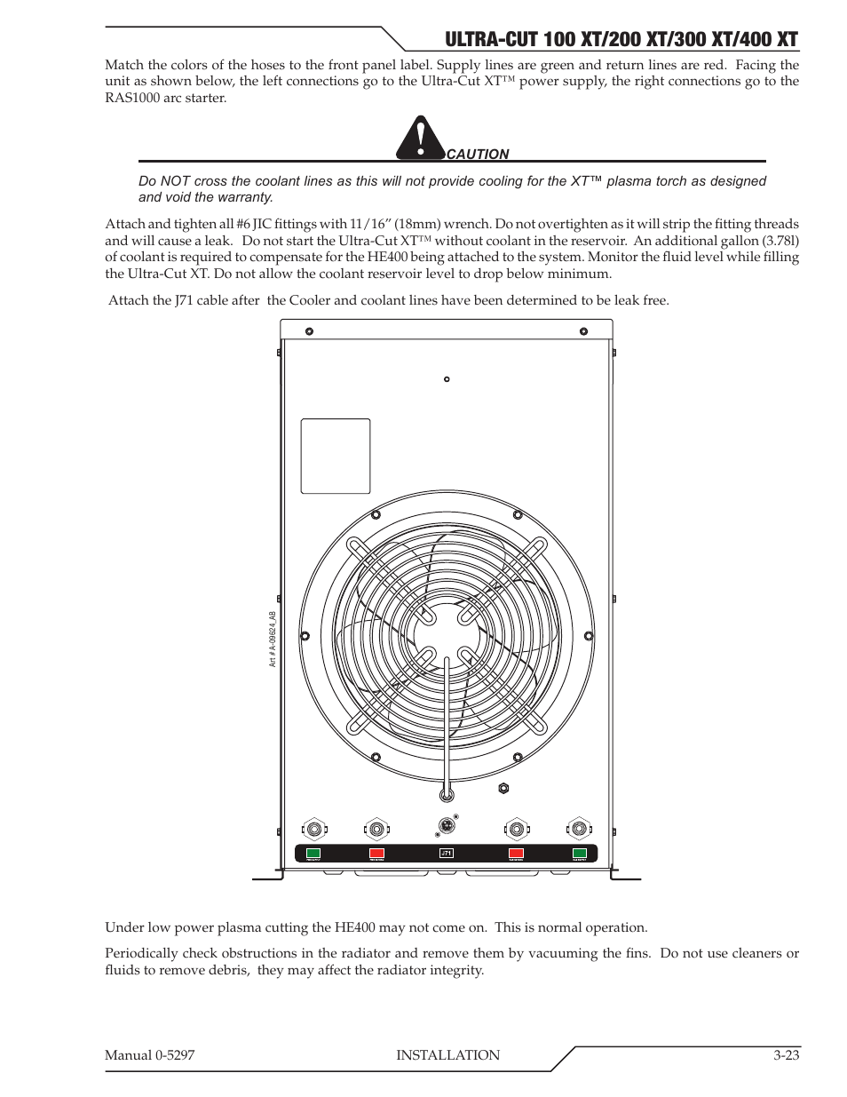 Tweco 400 Ultra-Cut XT Plasma Cutting System User Manual | Page 51 / 232