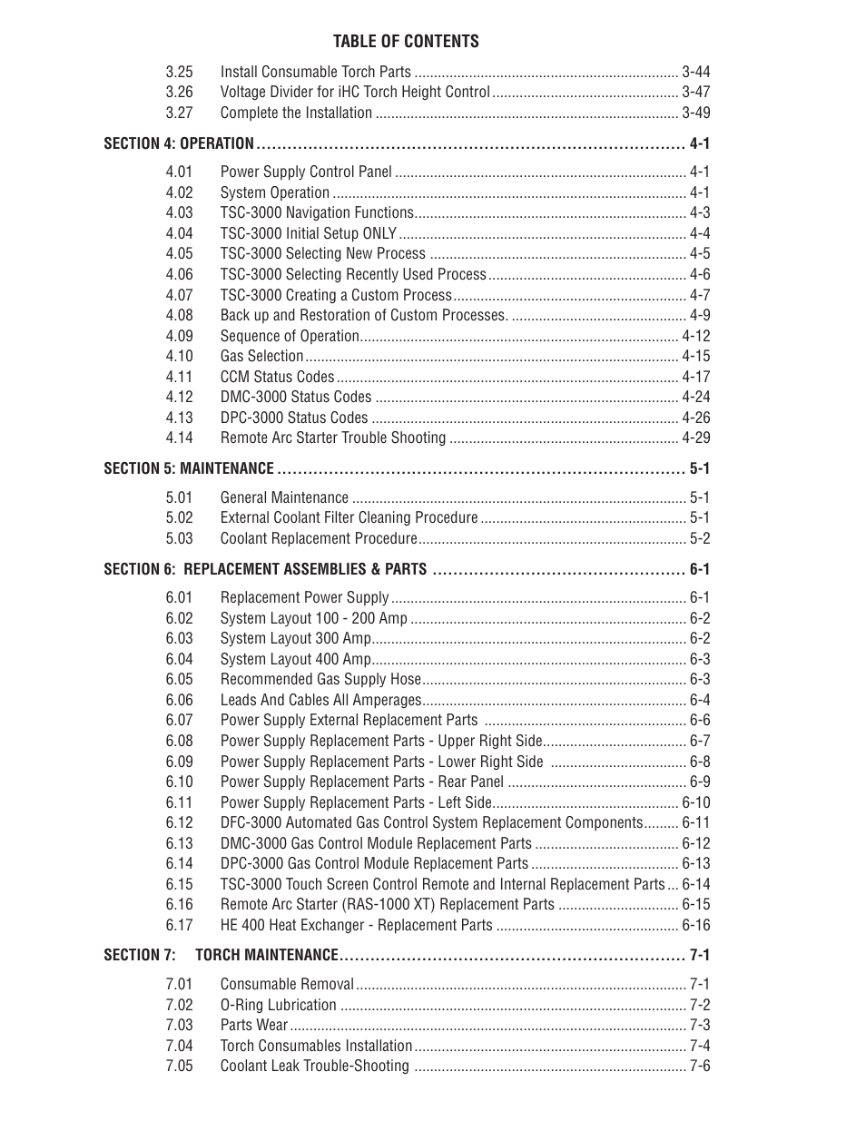 Tweco 400 Ultra-Cut XT Plasma Cutting System User Manual | Page 6 / 232