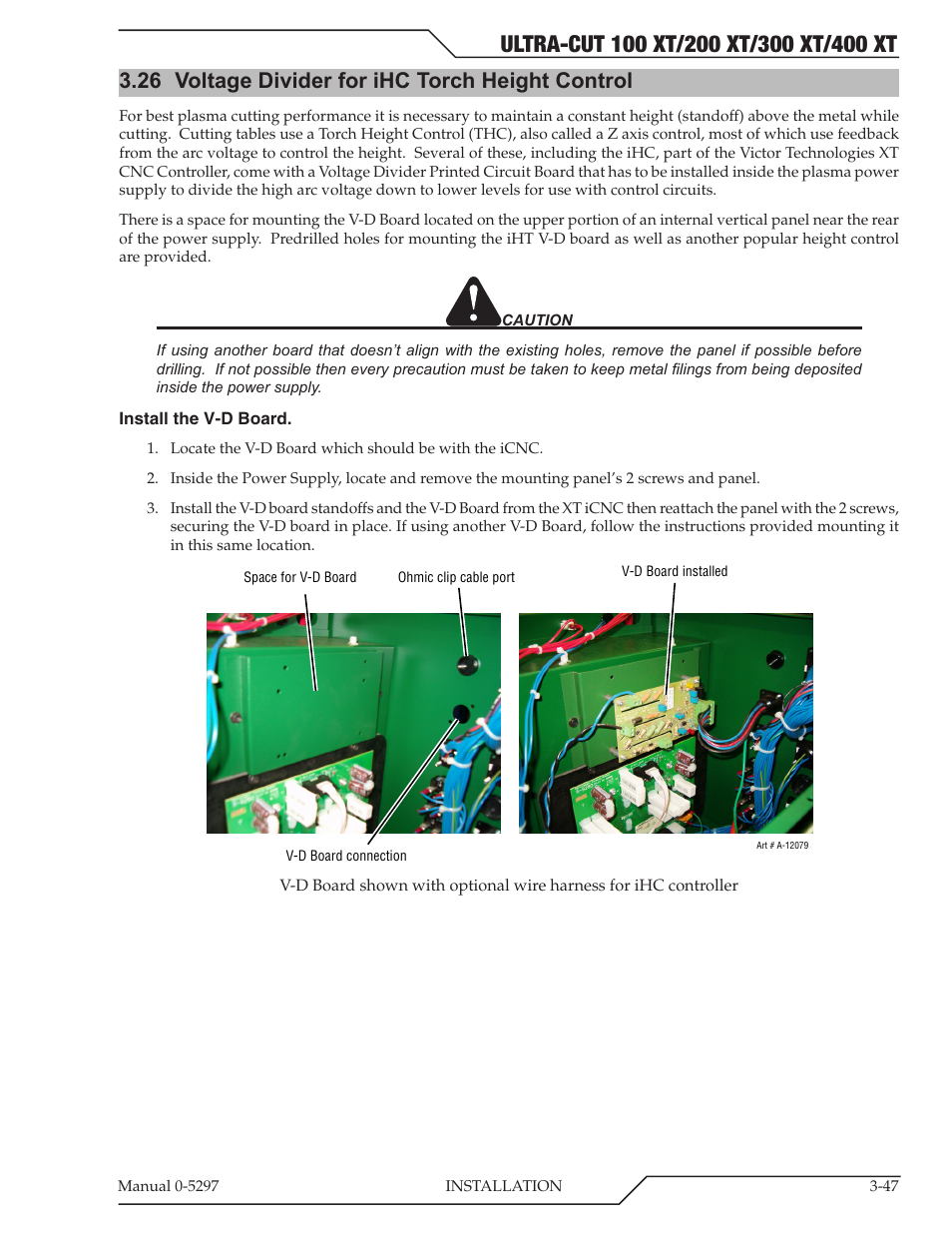 26 voltage divider for ihc torch height control | Tweco 400 Ultra-Cut XT Plasma Cutting System User Manual | Page 75 / 232