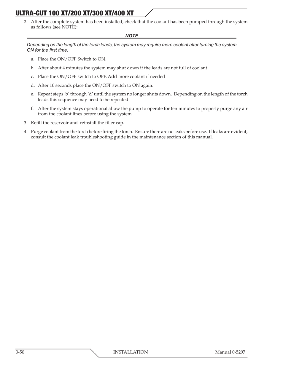 Tweco 400 Ultra-Cut XT Plasma Cutting System User Manual | Page 78 / 232
