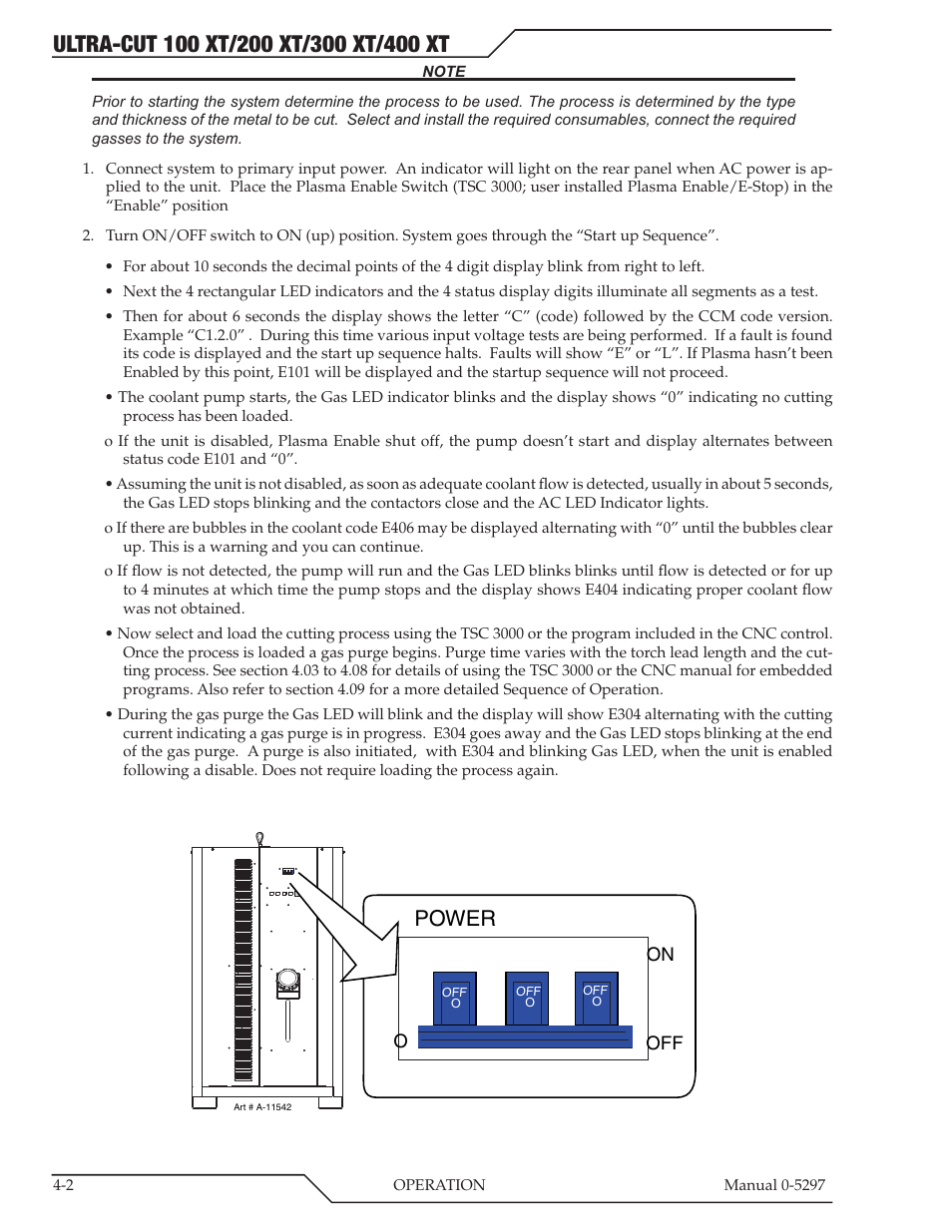 Power | Tweco 400 Ultra-Cut XT Plasma Cutting System User Manual | Page 80 / 232