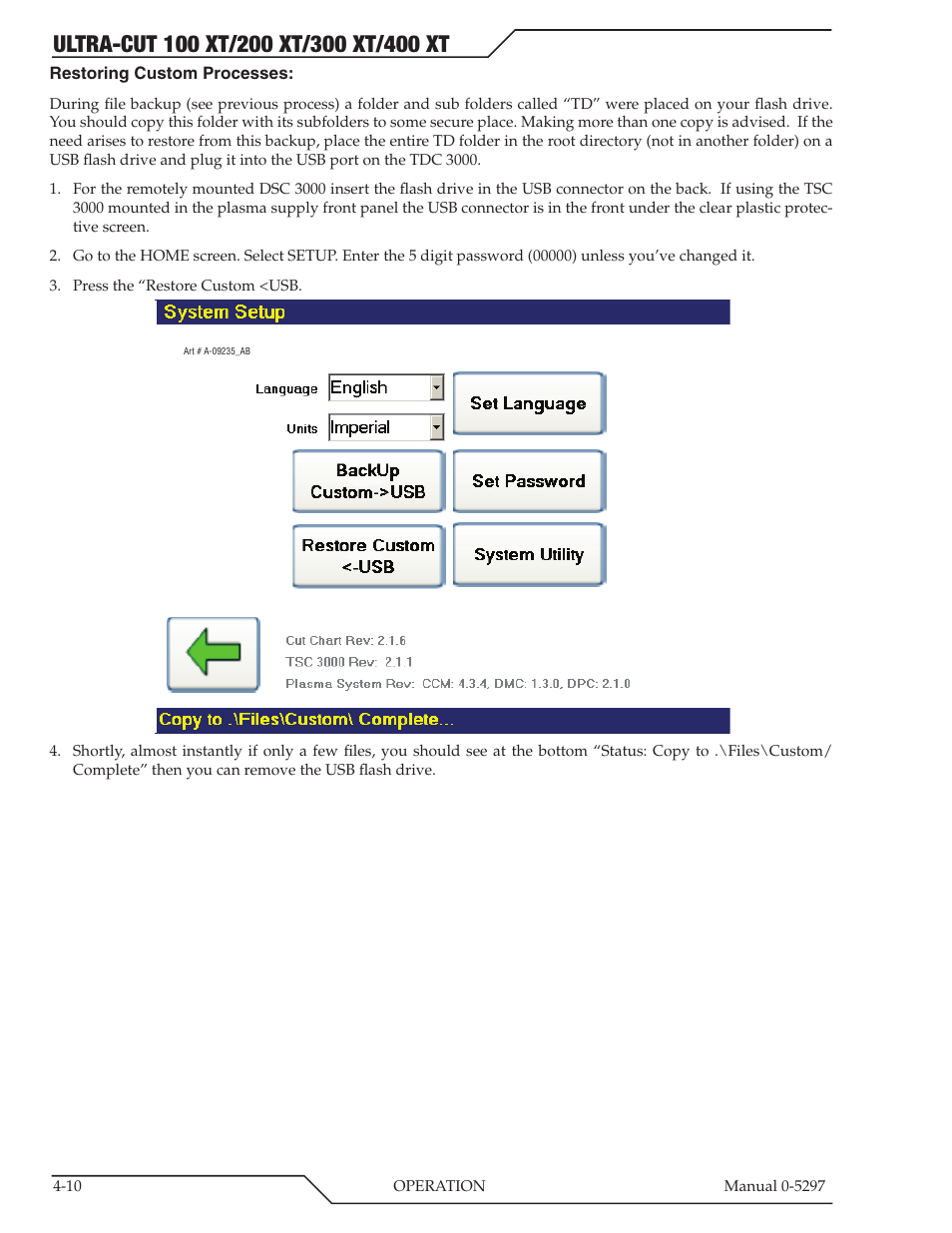Tweco 400 Ultra-Cut XT Plasma Cutting System User Manual | Page 88 / 232