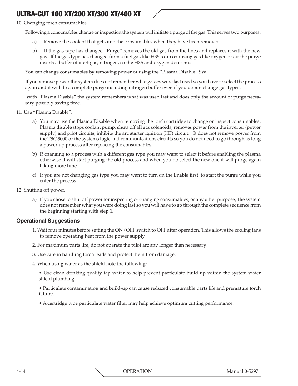 Tweco 400 Ultra-Cut XT Plasma Cutting System User Manual | Page 92 / 232
