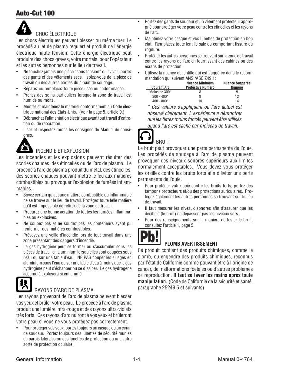 Auto-cut 100 | Tweco 100 Auto-Cut User Manual | Page 20 / 148