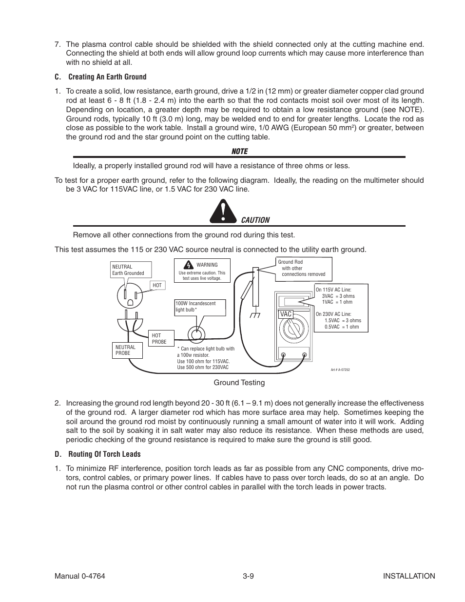 Caution | Tweco 100 Auto-Cut User Manual | Page 45 / 148