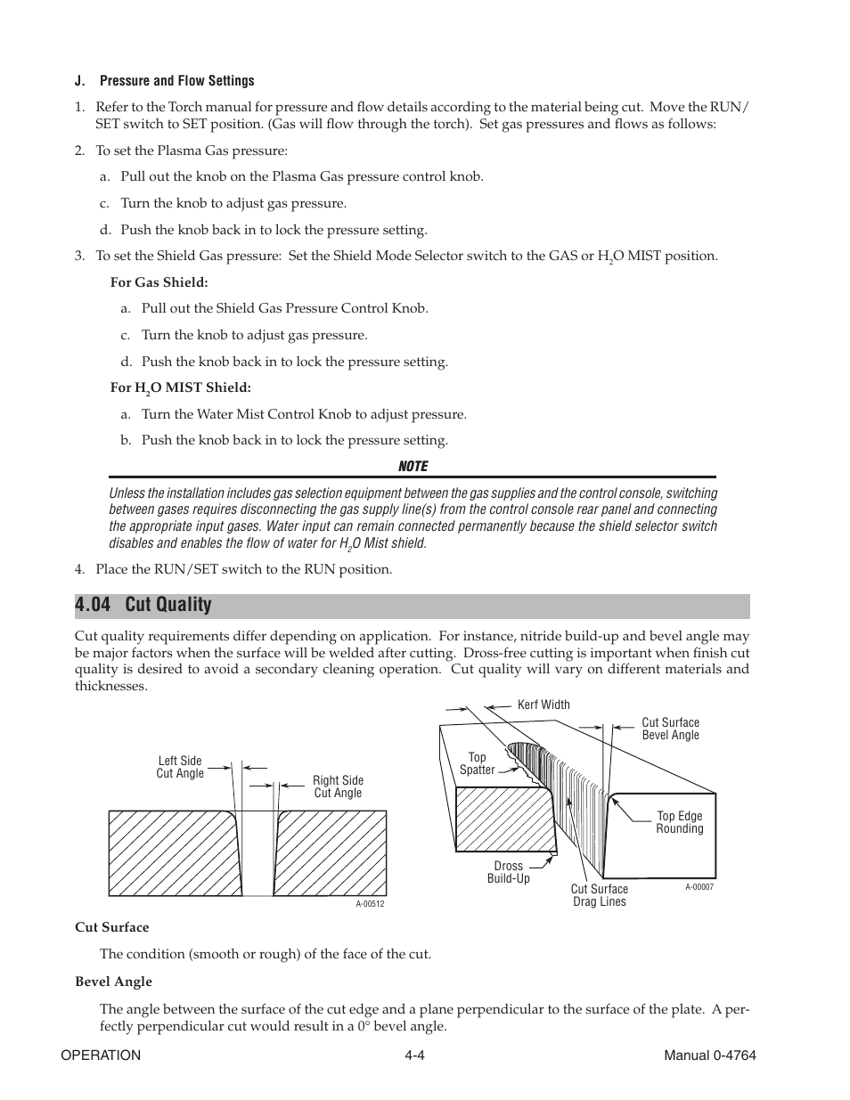 04 cut quality, Cut quality -4 | Tweco 100 Auto-Cut User Manual | Page 64 / 148