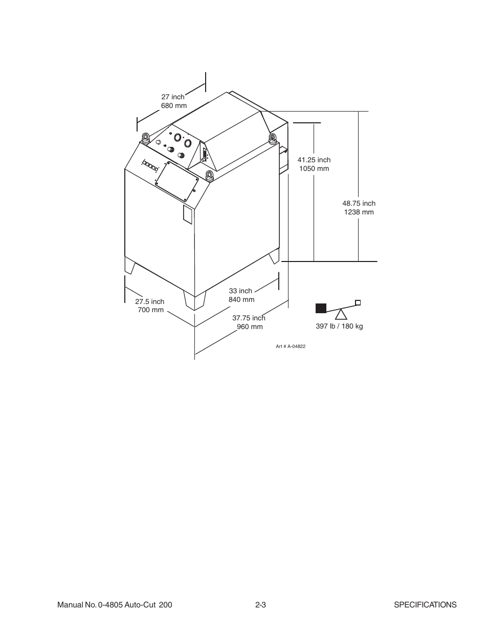 07 power supply dimensions, 07 power supply dimensions -3 | Tweco 200 Auto-Cut User Manual | Page 19 / 136