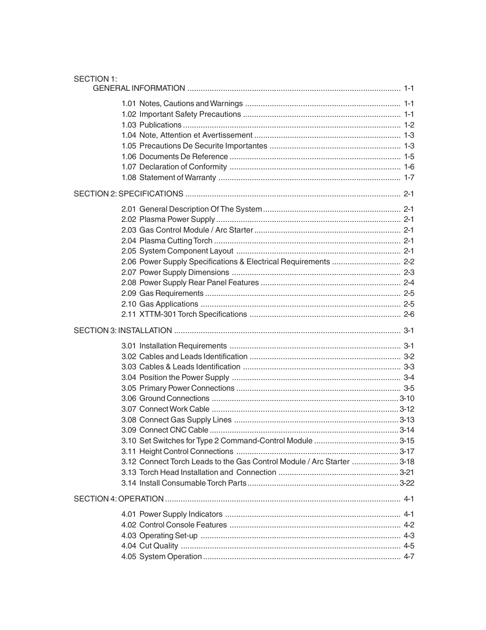 Tweco 200 Auto-Cut User Manual | Page 5 / 136