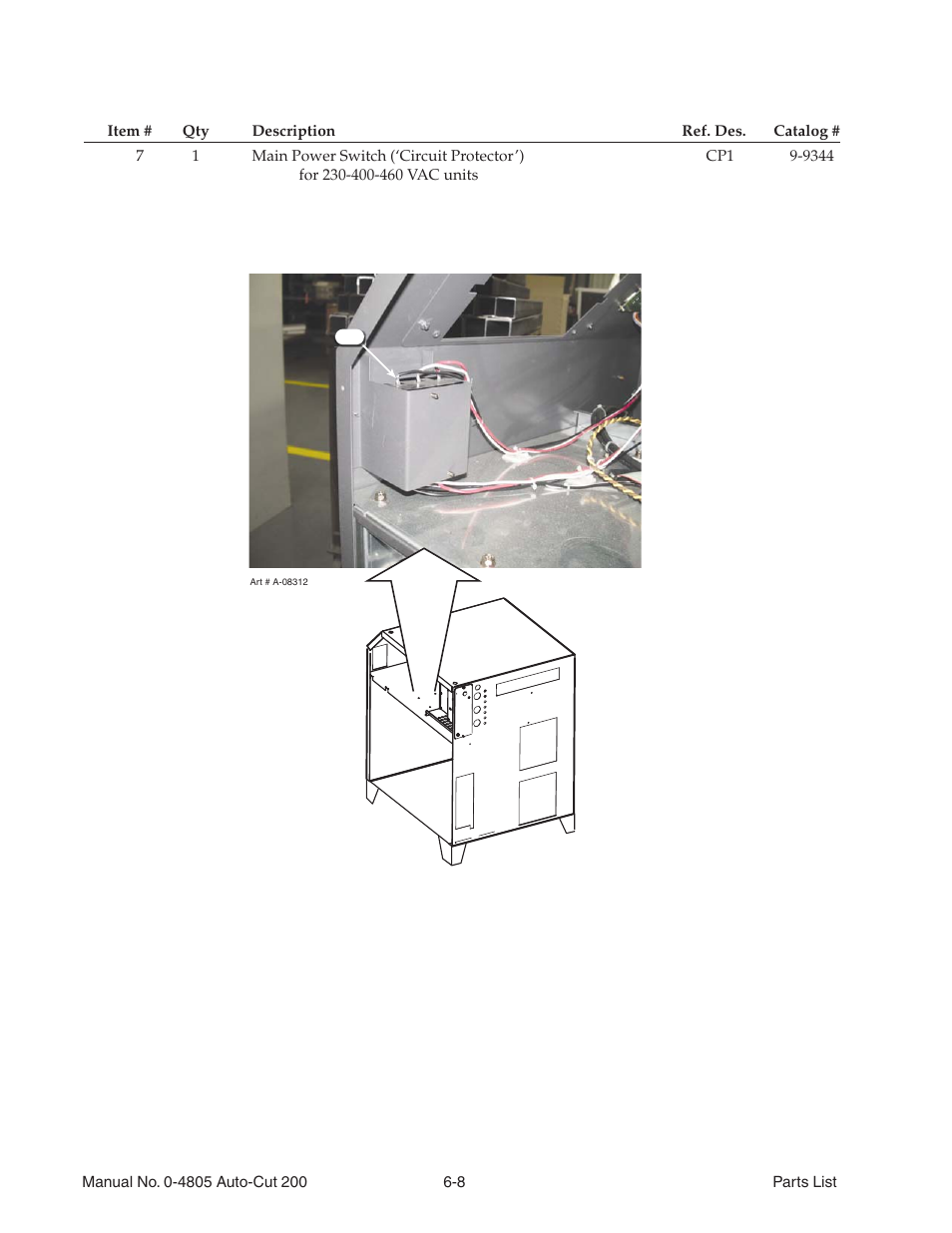 08 power supply replacement parts - front panel, 08 power supply replacement parts - front panel -8 | Tweco 200 Auto-Cut User Manual | Page 78 / 136