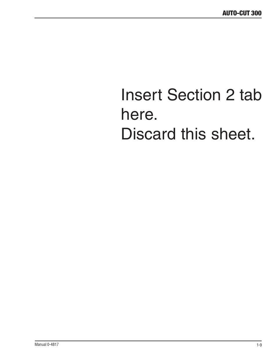 Tweco 300 Auto-Cut User Manual | Page 27 / 164