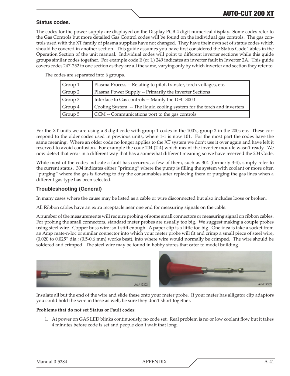 Auto-cut 200 xt | Tweco 200 XT Auto-Cut 400V User Manual | Page 123 / 160