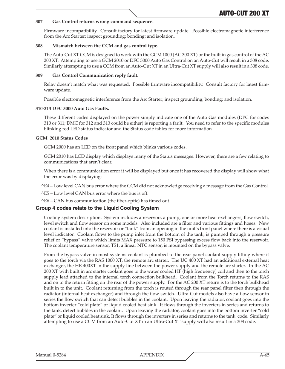 Auto-cut 200 xt | Tweco 200 XT Auto-Cut 400V User Manual | Page 147 / 160